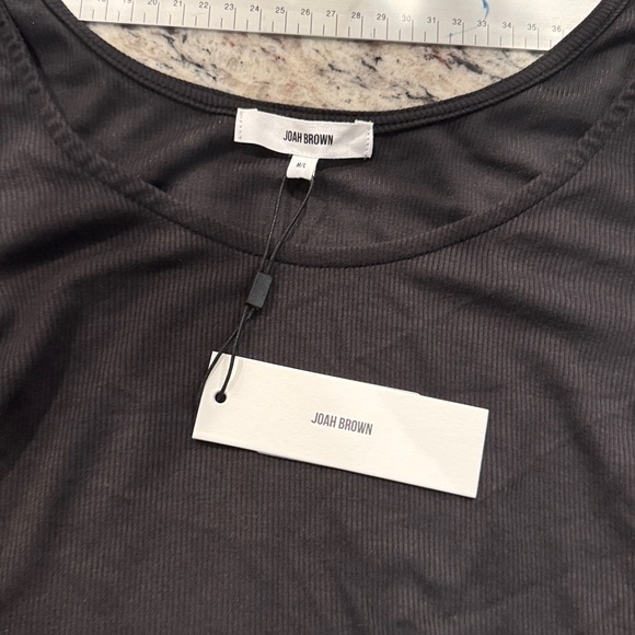 Joah Brown Classic Scoop Neck Long Sleeve in Vintage Black - Picture 6 of 8